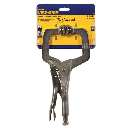 IRWIN LCKING CLAMP VG W/PAD11"" 20